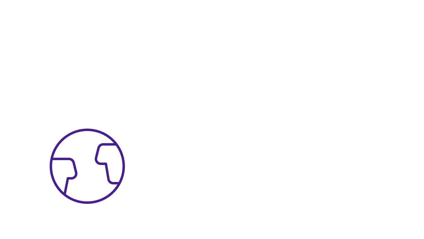 Icon depicting planet Earth.